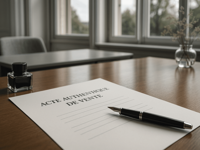acte authentique de vente