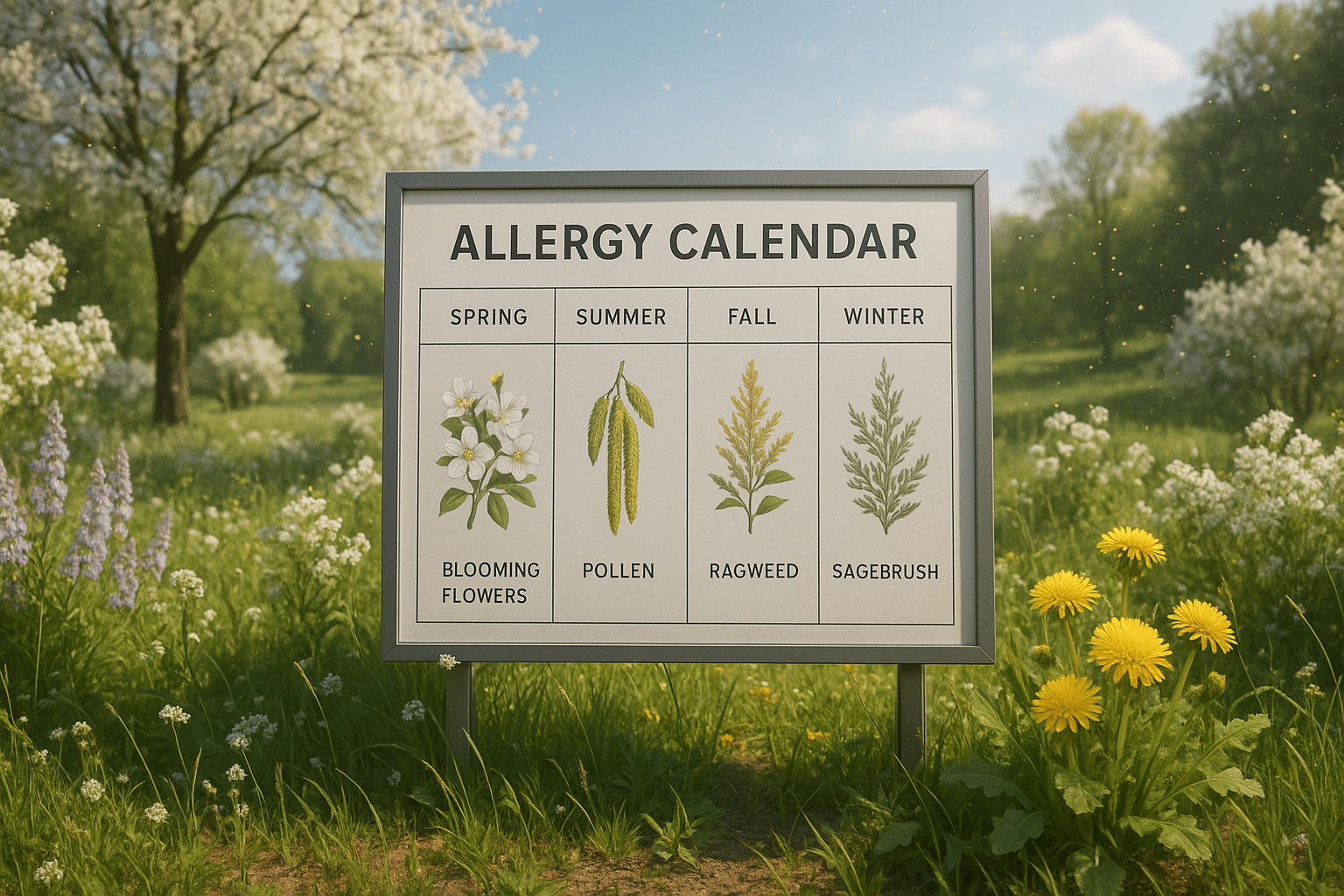 calendrier des allergies